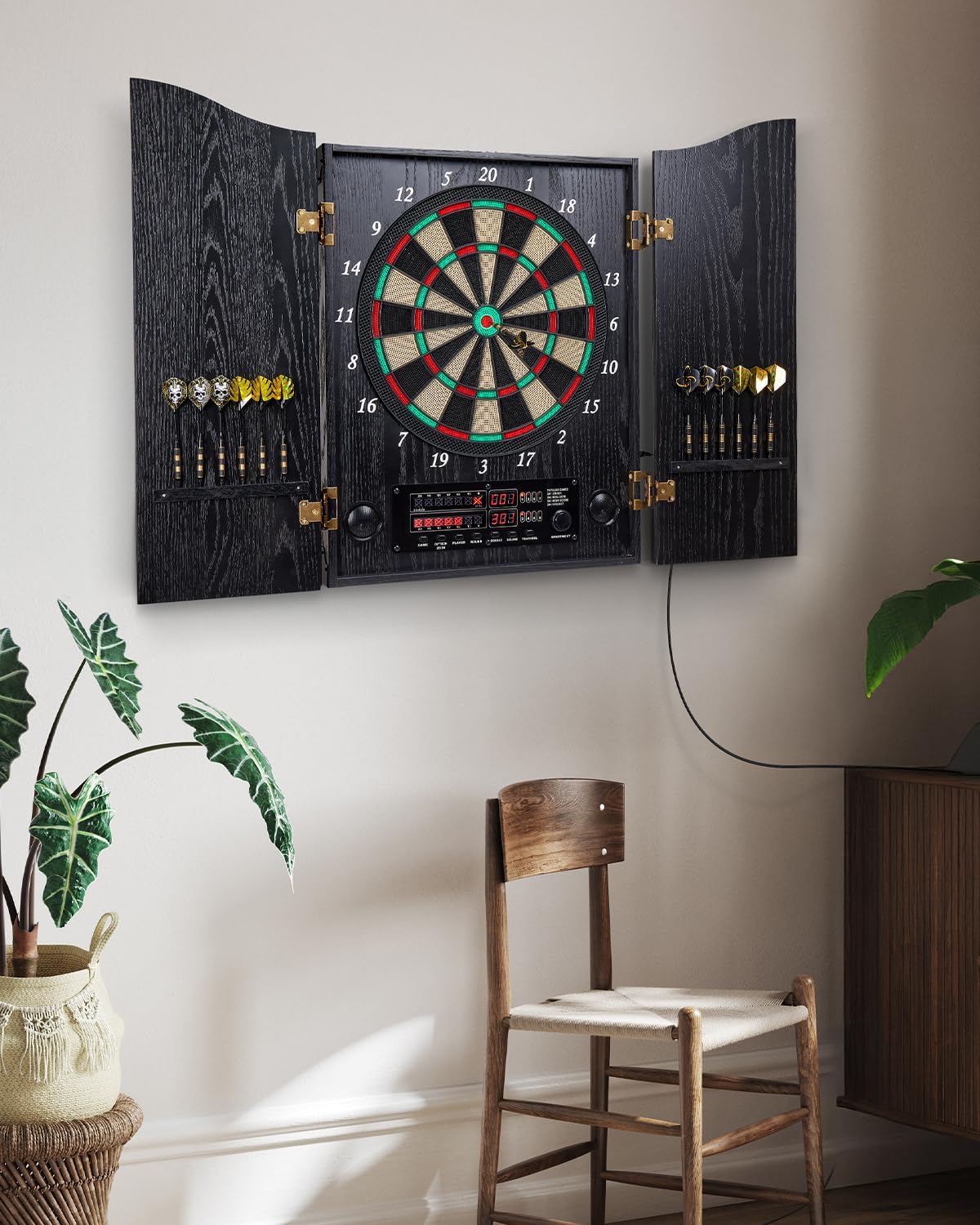 【ジャンク品】BULLAIMEキャビネット一体型電子ダーツボード Amazon.co.jp: Yirinatek 電子ダーツボード、装飾用ダーツボード